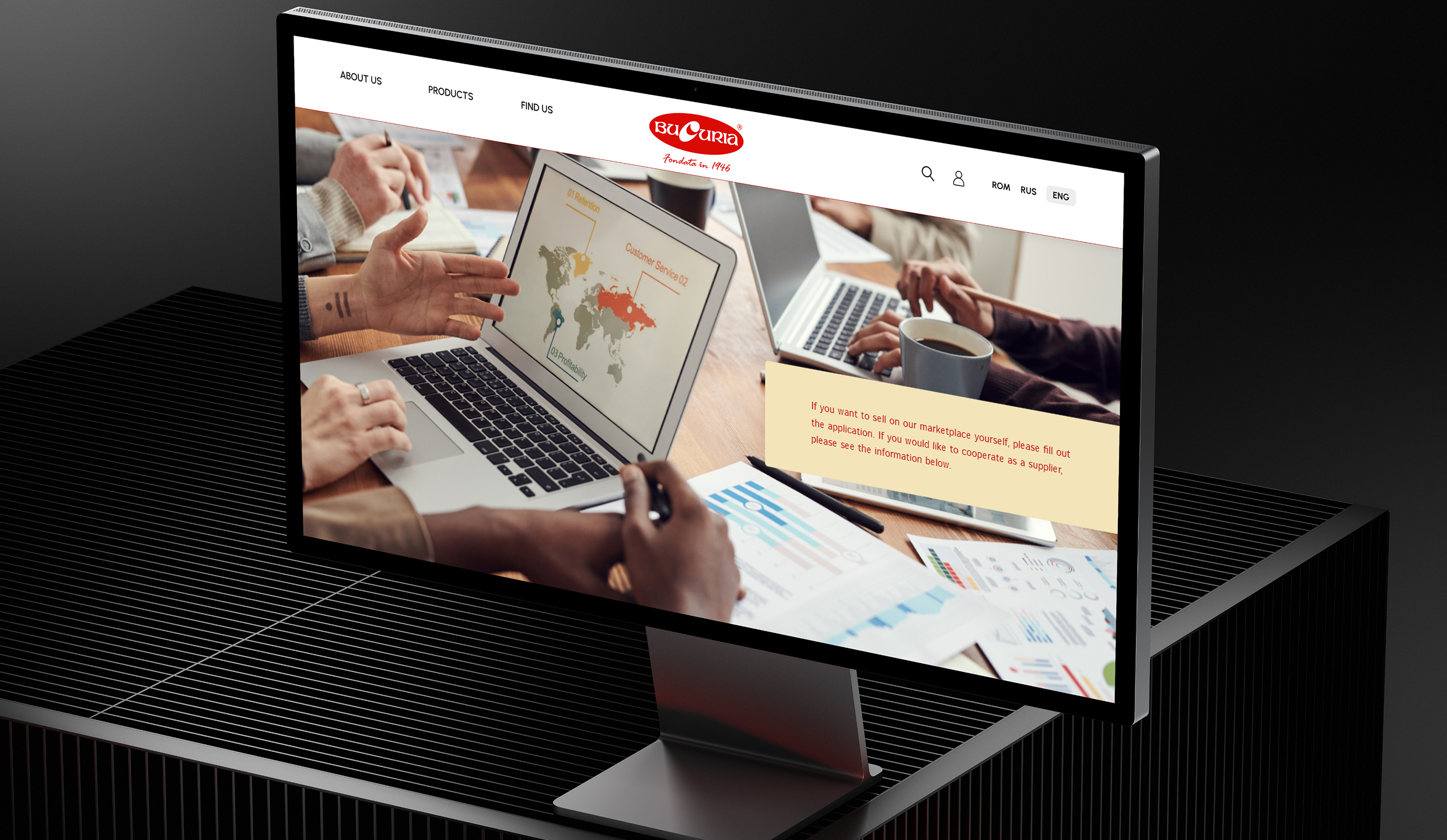 Development of a showcase website Bucuria for a Moldovan confectionery manufacturer - photo №5