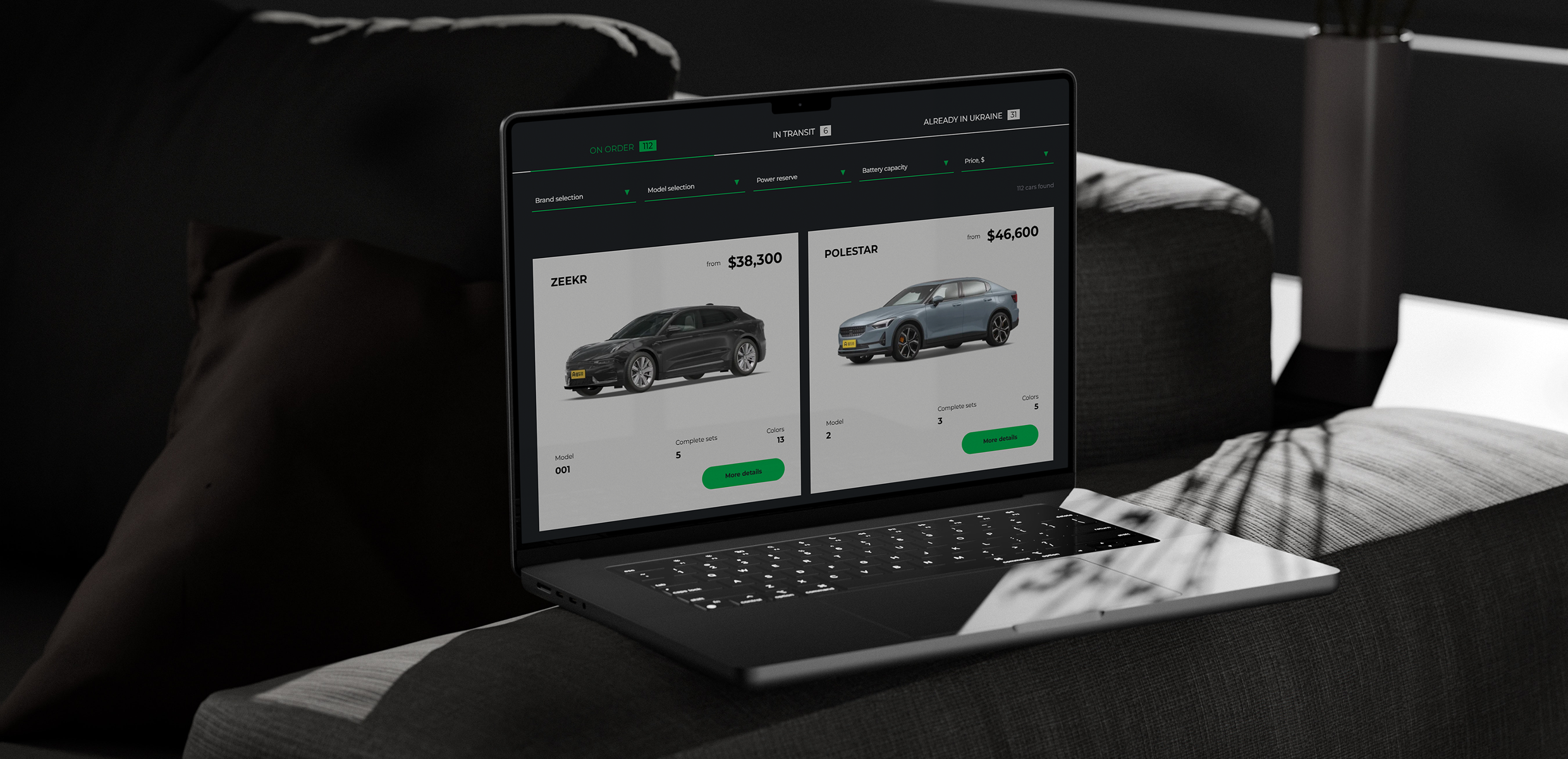 Разработка корпоративного сайта Motorni Group и доработка интерактивной платформы E-motorni - photo №5